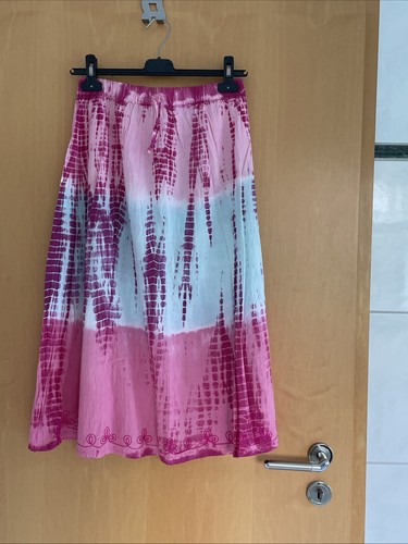 Maxirock rock weit batik blume - maxirock,