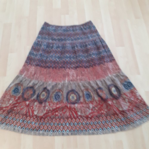 Bunter langer rock mit muster - langer,